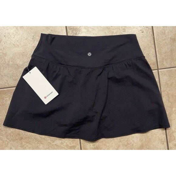 Lululemon Skirt Womens 12 Balck Align High Rise Built In Liner Athletic Lycra - Picture 2 of 5